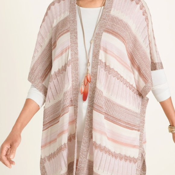 Textures Shine Ruana Wrap - Picture 4 of 5